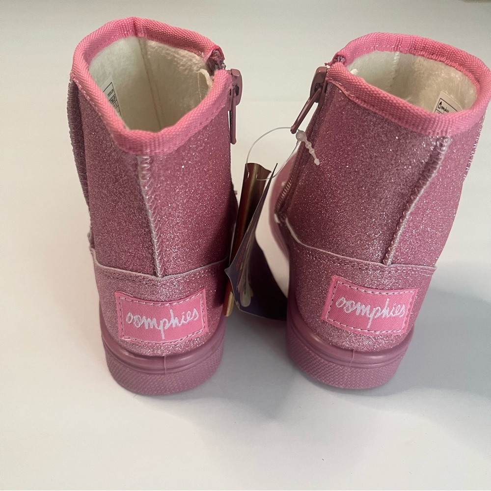 Oomphies Toddler Girls Pink Boots Glitter Size 8 New In Box - Picture 4 of 9